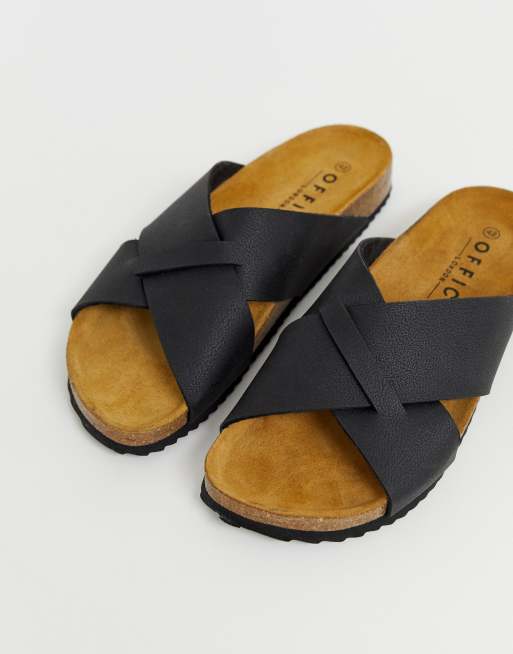 Office Fiji sandals in black ASOS