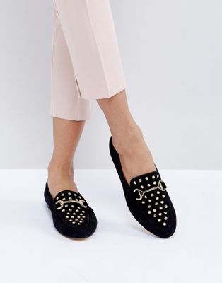 Office - Flash - Loafers met studs-Zwart