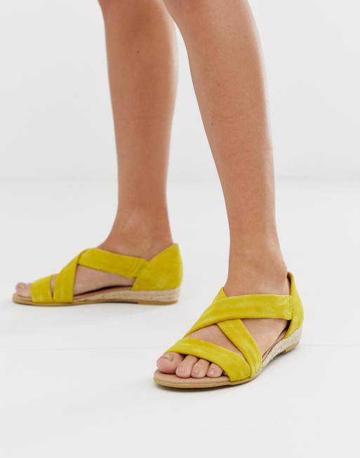 Office store yellow sandals