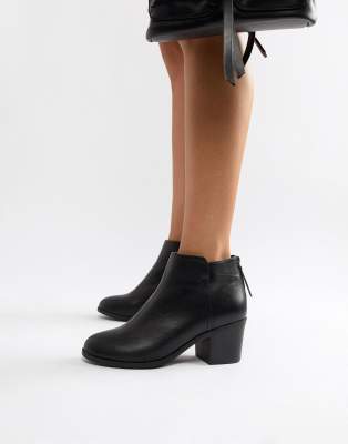 office heeled ankle boots