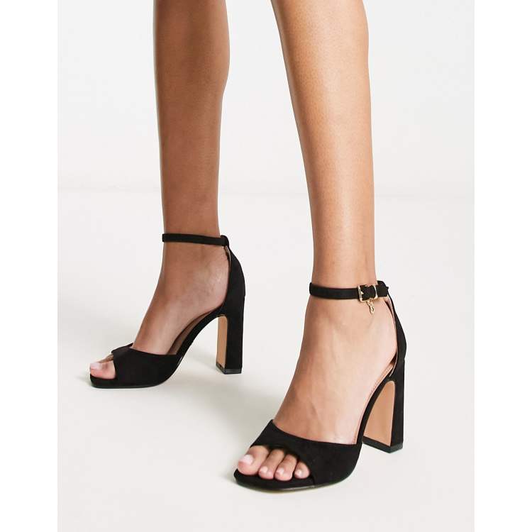 Office black 2025 block heels