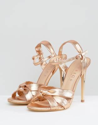 office rose gold heels