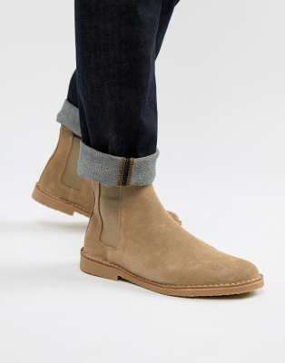 chelsea boots beige asos