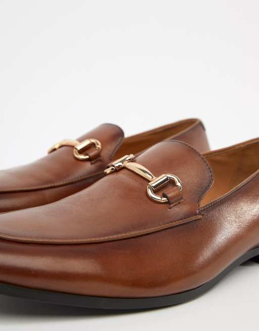 Office italic bar store loafers