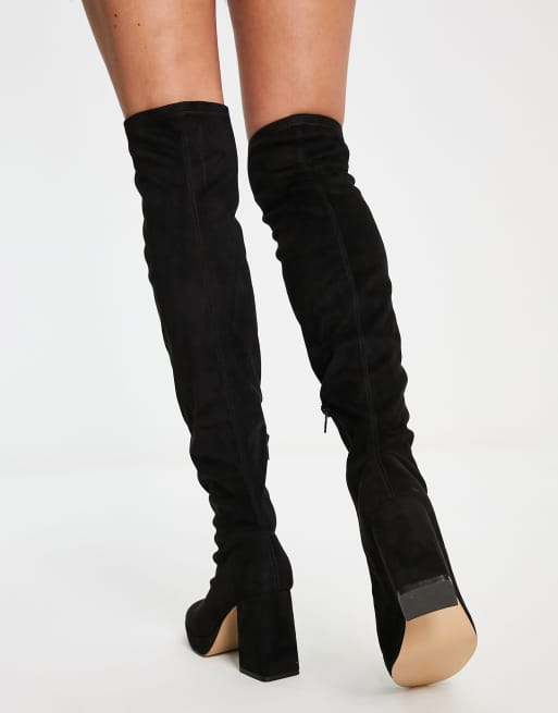 office ladies knee high boots