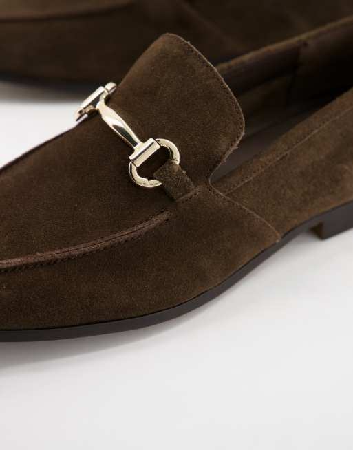Office - Lemming - Brązowe, zamszowe loafersy z klamrą, 4 z 4