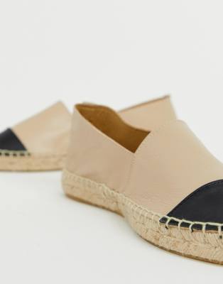 office leather espadrilles