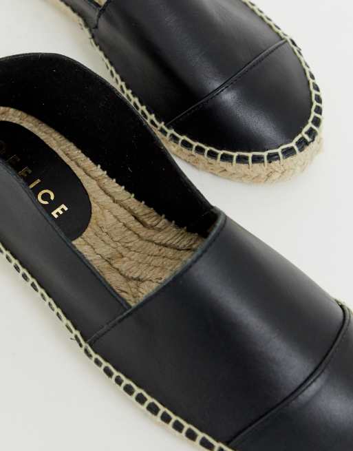 Office cheap black espadrilles