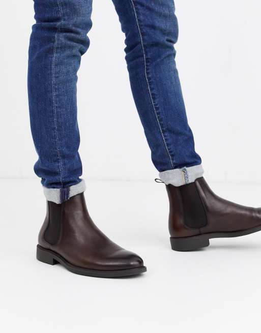 Office brown 2025 chelsea boots