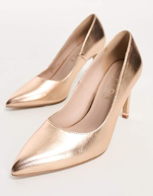 Rose store gold pumps