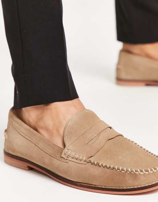 Suede hot sale penny loafers