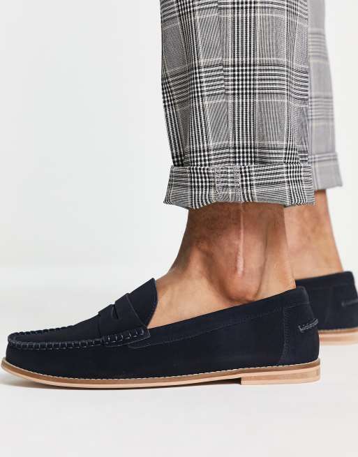 Office navy sale loafers