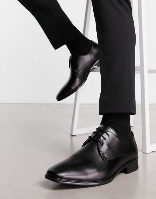 behagelig aflevere så meget Office micro lace up shoes in black leather | ASOS