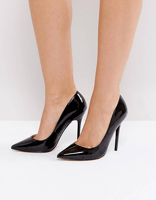 Office Patent Pointed Court Shoes