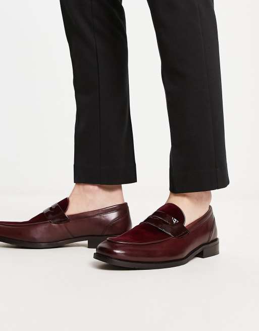 Office Patent Velvet Loafers