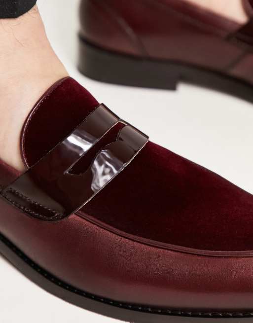 Office Patent Velvet Loafers