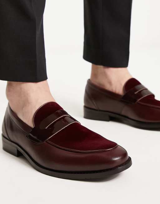 Office Patent Velvet Loafers