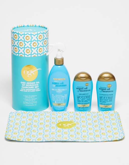 OGX Argan Oil Heat Protection Gift Set