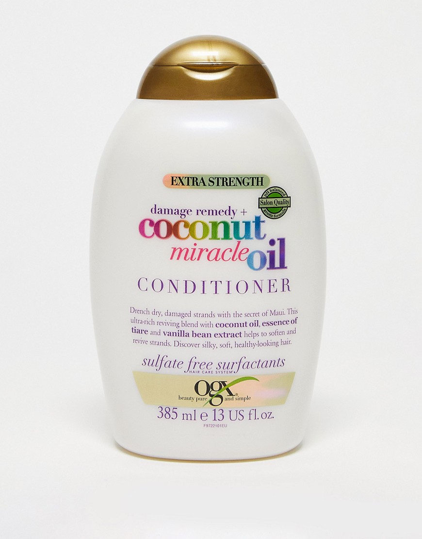 OGX Damage Remedy+ Coconut Miracle Oil Conditioner 385ml-No colour