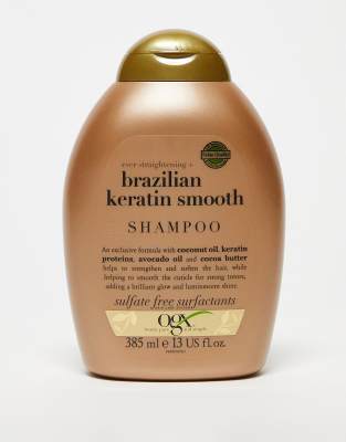 OGX Ever Straightening+ Brazilian Keratin Smooth Shampoo 385ml - ASOS Price Checker