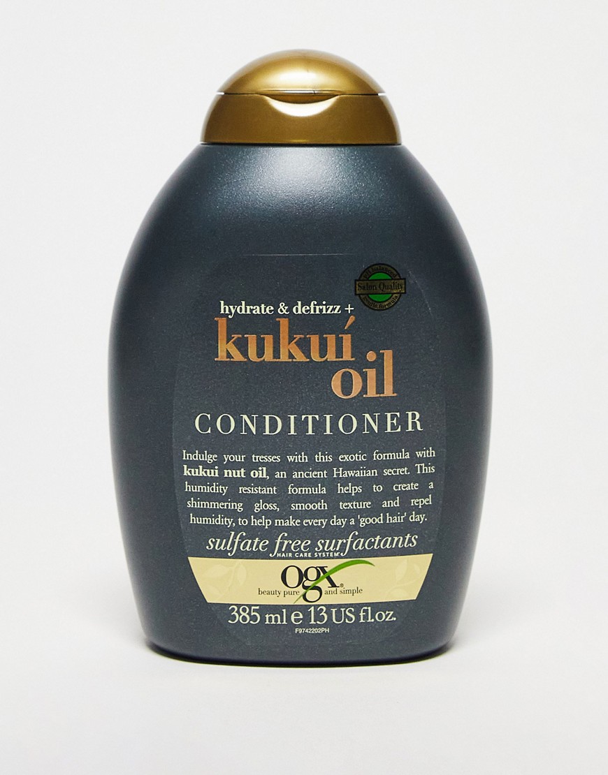 OGX Hydrate & Defrizz+ Kukui Oil Conditioner 385ml-No colour