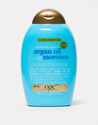 OGX Hydrate + Revive Argan Oil of Morocco Extra Strength Conditioner 385mL-No colour