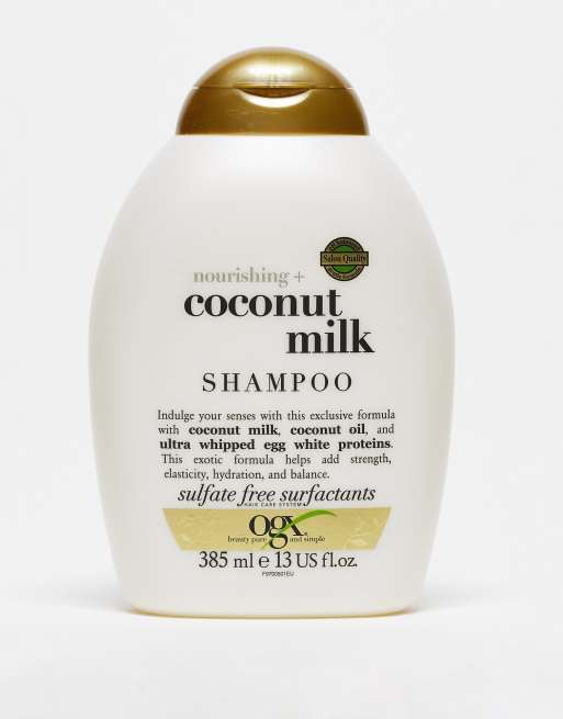 OGX Nourishing + Coconut Milk Shampoo & Conditioner Set, 13 Fl Oz (Pack of  2) (packaging may vary), White