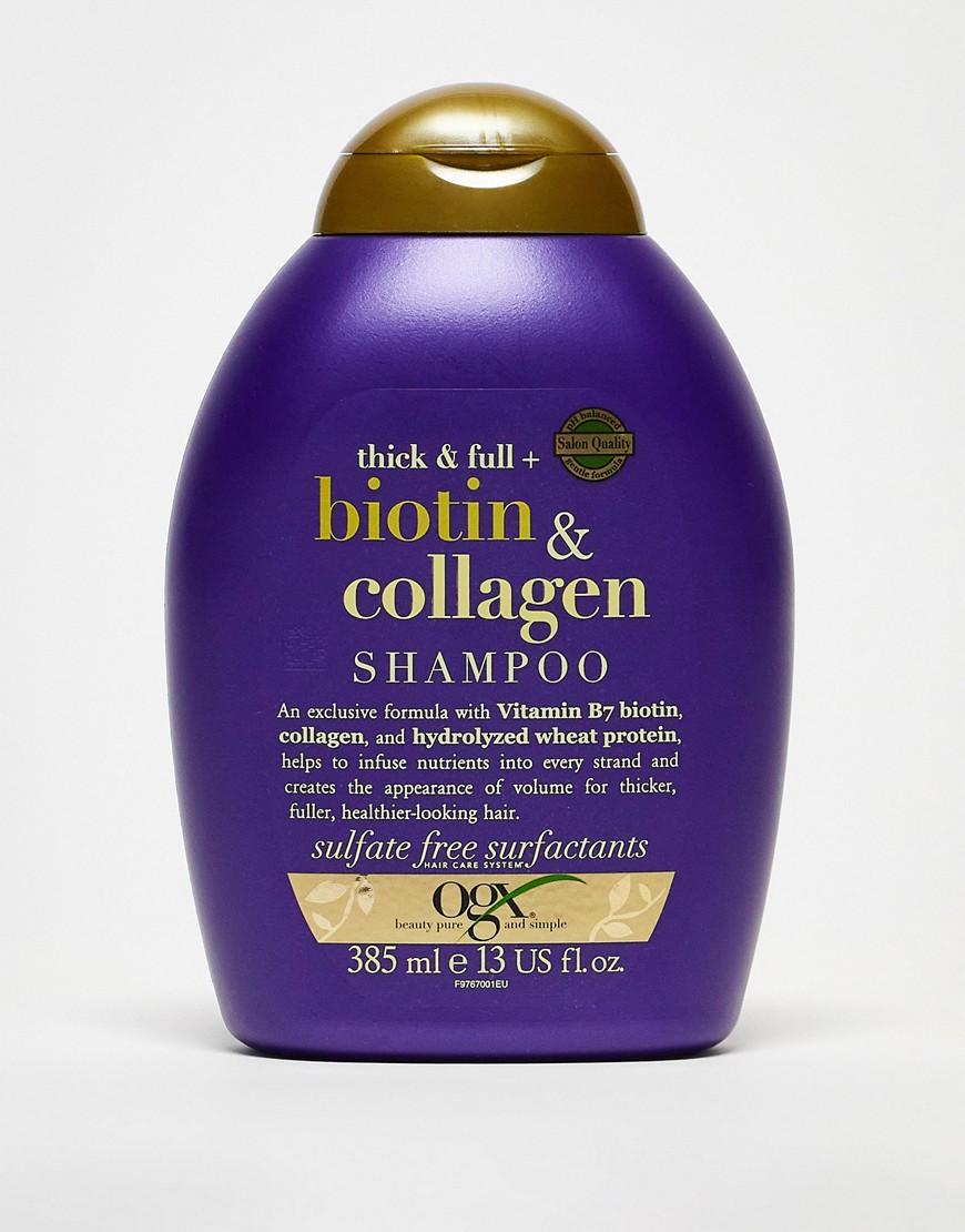 OGX Thick & Full+ Biotin & Collagen Shampoo 385ml-No colour