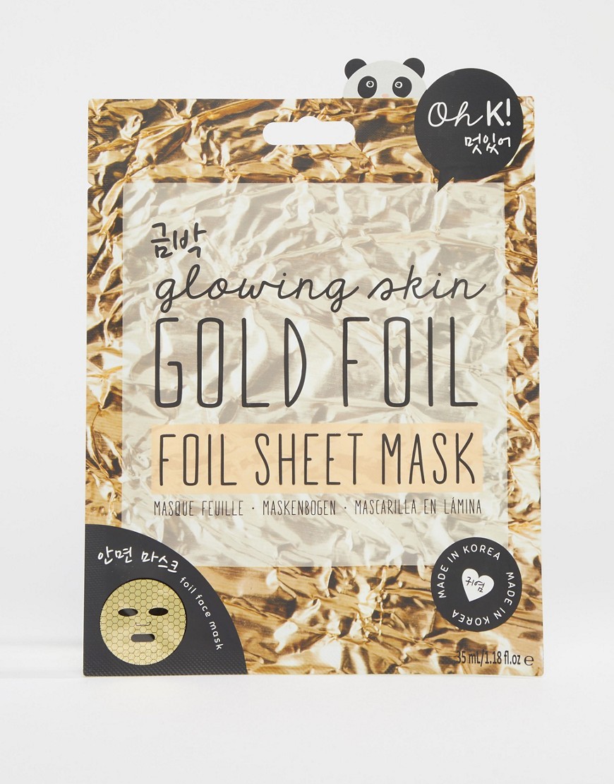Oh K! – Ansiktsmask i guldfolie-Ingen färg