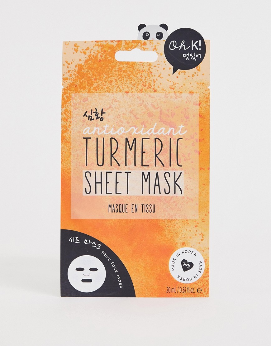 Oh K! – Antioxidant Turmeric Sheet Mask – Ansiktsmask-Ingen färg