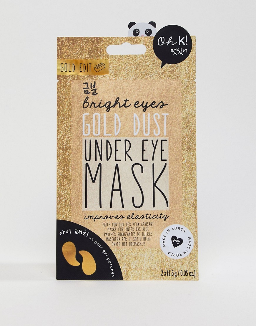 Oh K! - Bright Eyes Gold Dust Under Eye Mask - Oogmasker-Zonder kleur