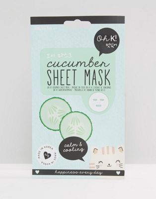 Oh K! Calm & Cooling Cucumber Sheet Face Mask – ansiktsmask-Ingen färg