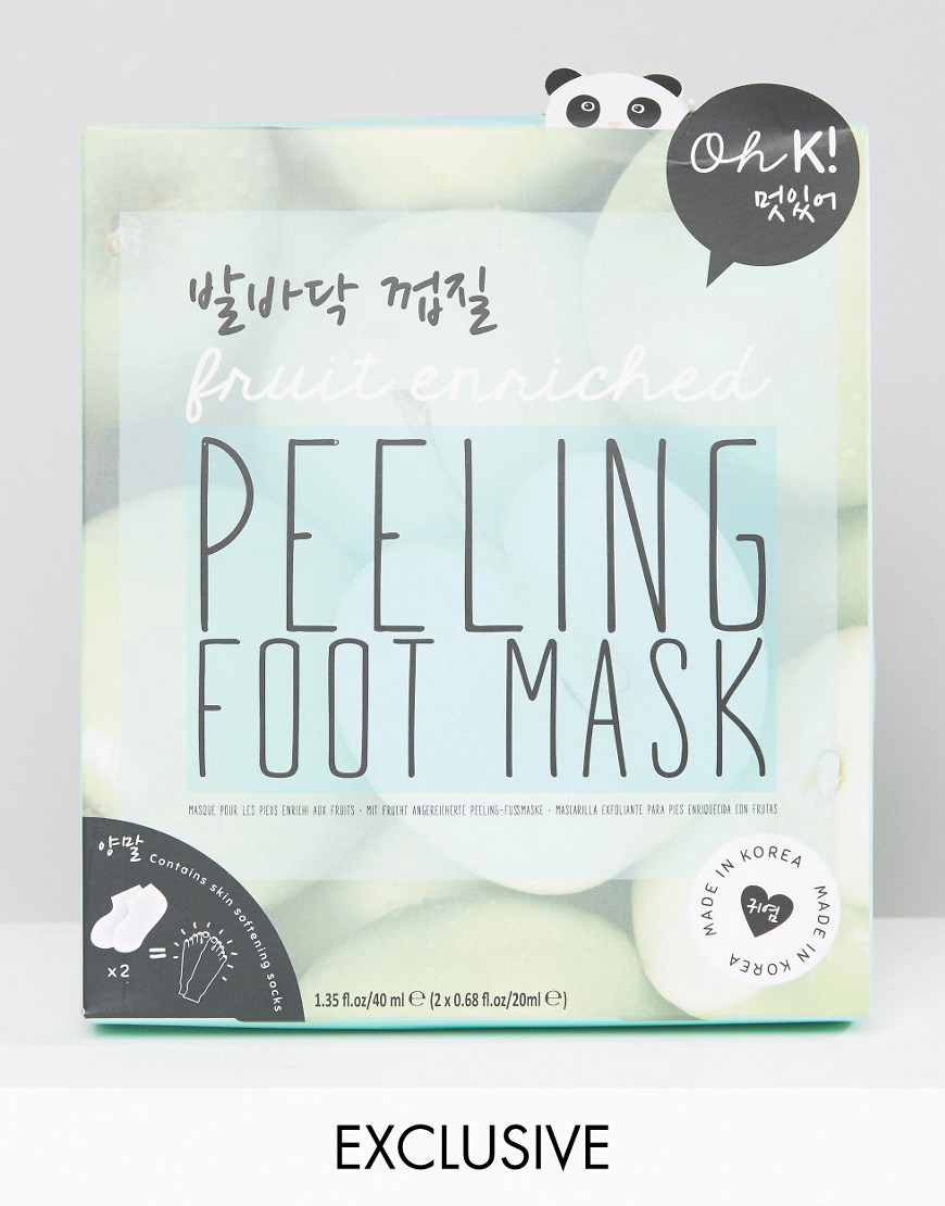 Oh K! – Fruit Exfoliating Peeling Foot Gel Mask – Fotmask-Ingen färg