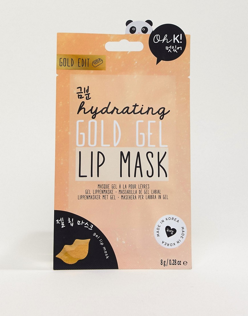 Oh K! – Hydrating Gold Gel Lip Mask – Fuktmask för läpparna-Ingen färg