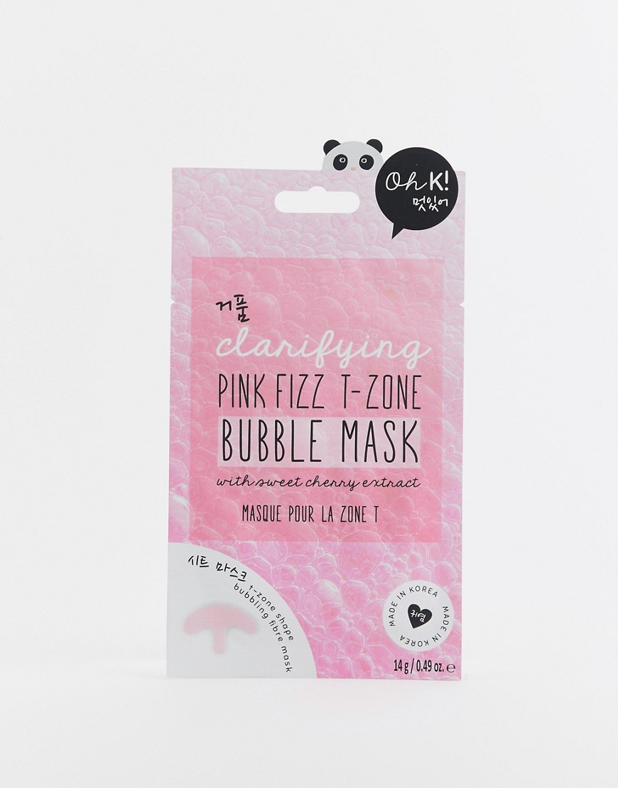 Oh K! Pink Fizz T-Zone Bubble Mask-No Colour
