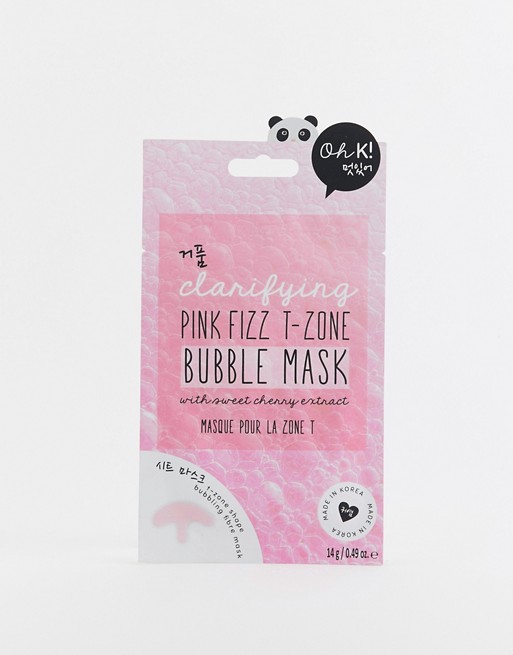 Oh K! Pink Fizz T-Zone Bubble Mask