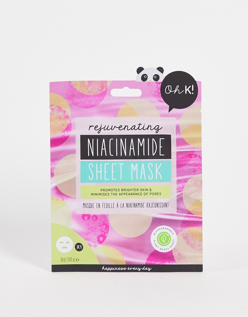 oh k! rejuvenating niacinamide sheet mask-no colour