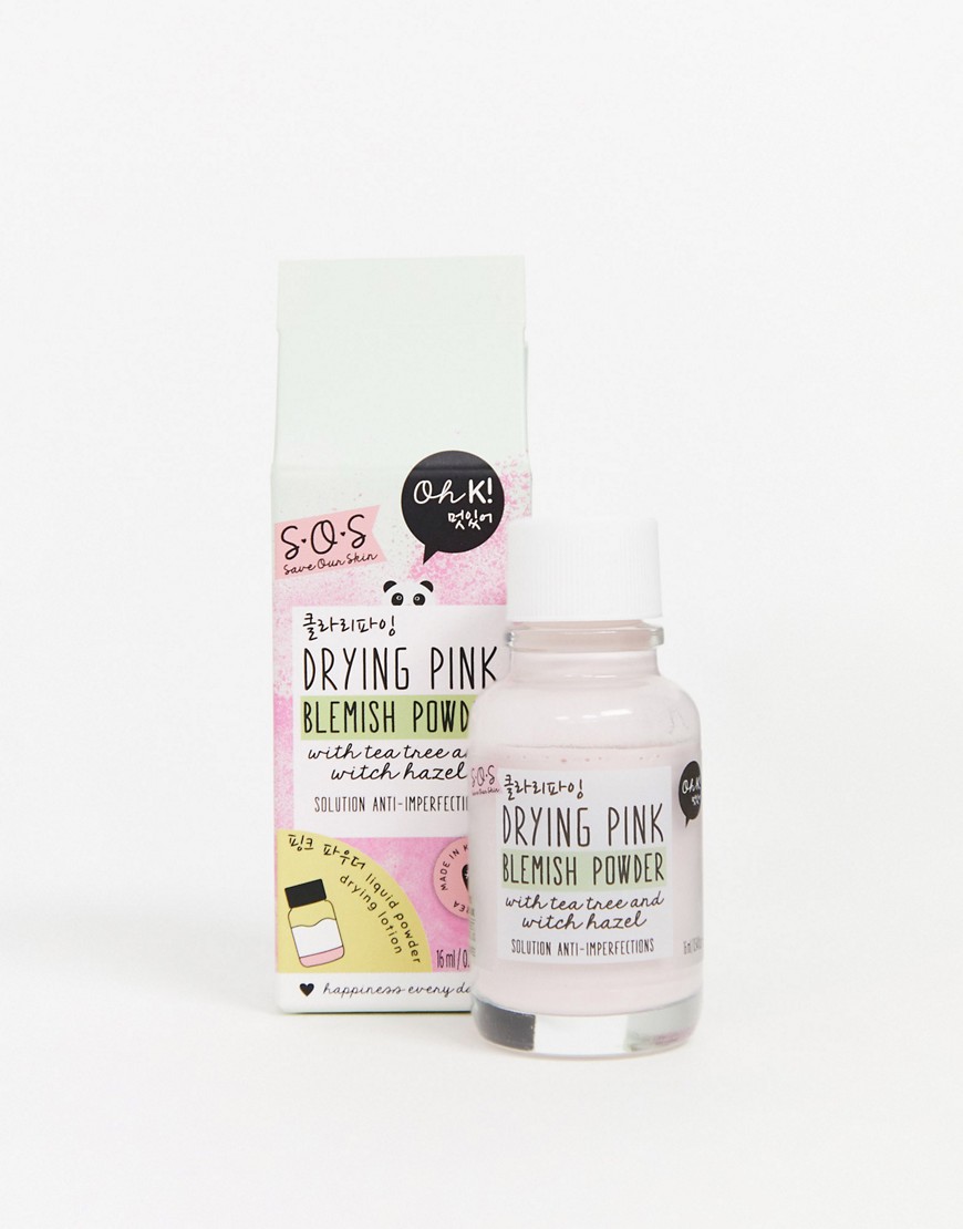 Oh K! – SOS Drying Pink Blemish Powder – Aknepuder-Ingen färg