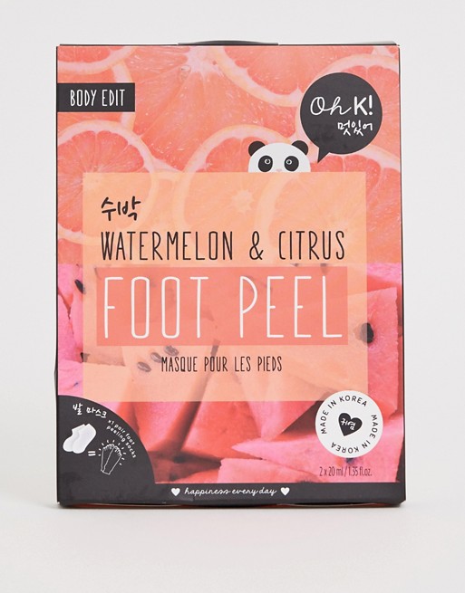 Oh K! Watermelon & Citrus Foot Peel Mask
