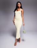 [Oh Polly] Oh Polly Ainslee jersey midaxi dress in pastel yellow 16 Pastel Yellow