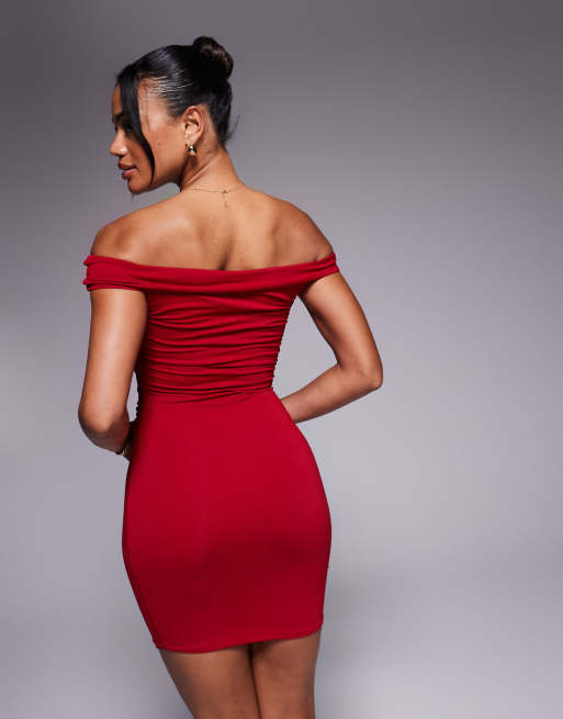 open lace back dress Ahna Off Shoulder Cutout Boho Dress main image 1