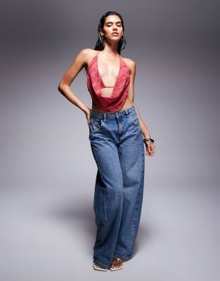 Oh Polly Fayola Cowl Neck Top