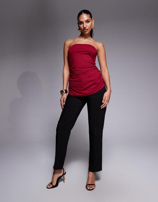Oh Polly Longtop aus Modal, trägerlos, in Rot, 4 von 4