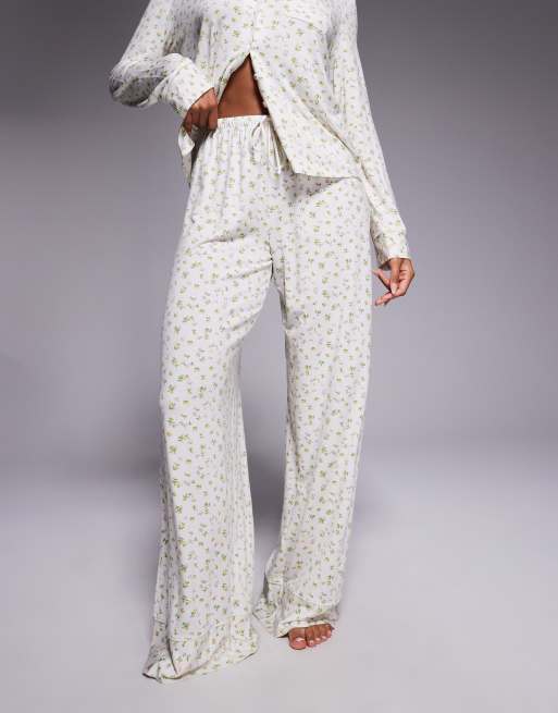 Oh Polly - Pantalon ample d'ensemble de pyjama à imprimé citrons, 4 de 5