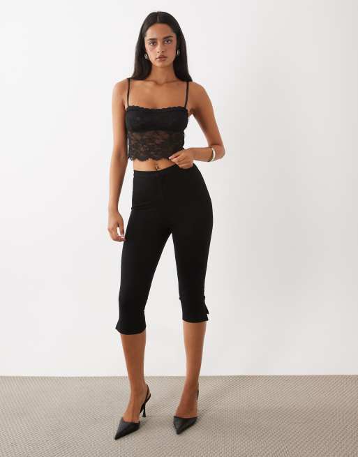 Oh Polly top caraco en dentelle coordonné noir, 2 de 4