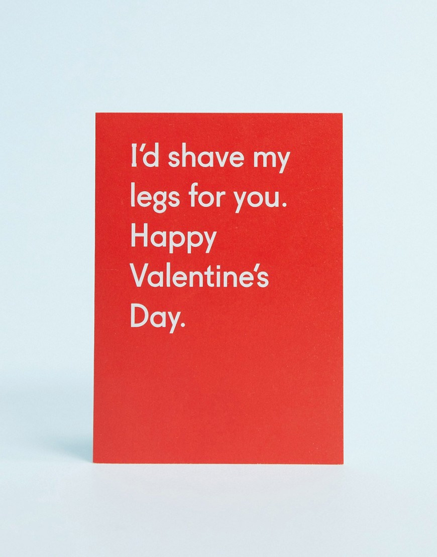 Ohh Deer I'd shave my legs for you valentines card-Multi