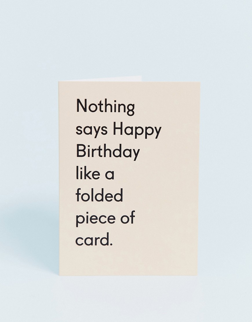 Ohh Deer – nothing says birthday like folded card – Födelsedagskort-Flerfärgad