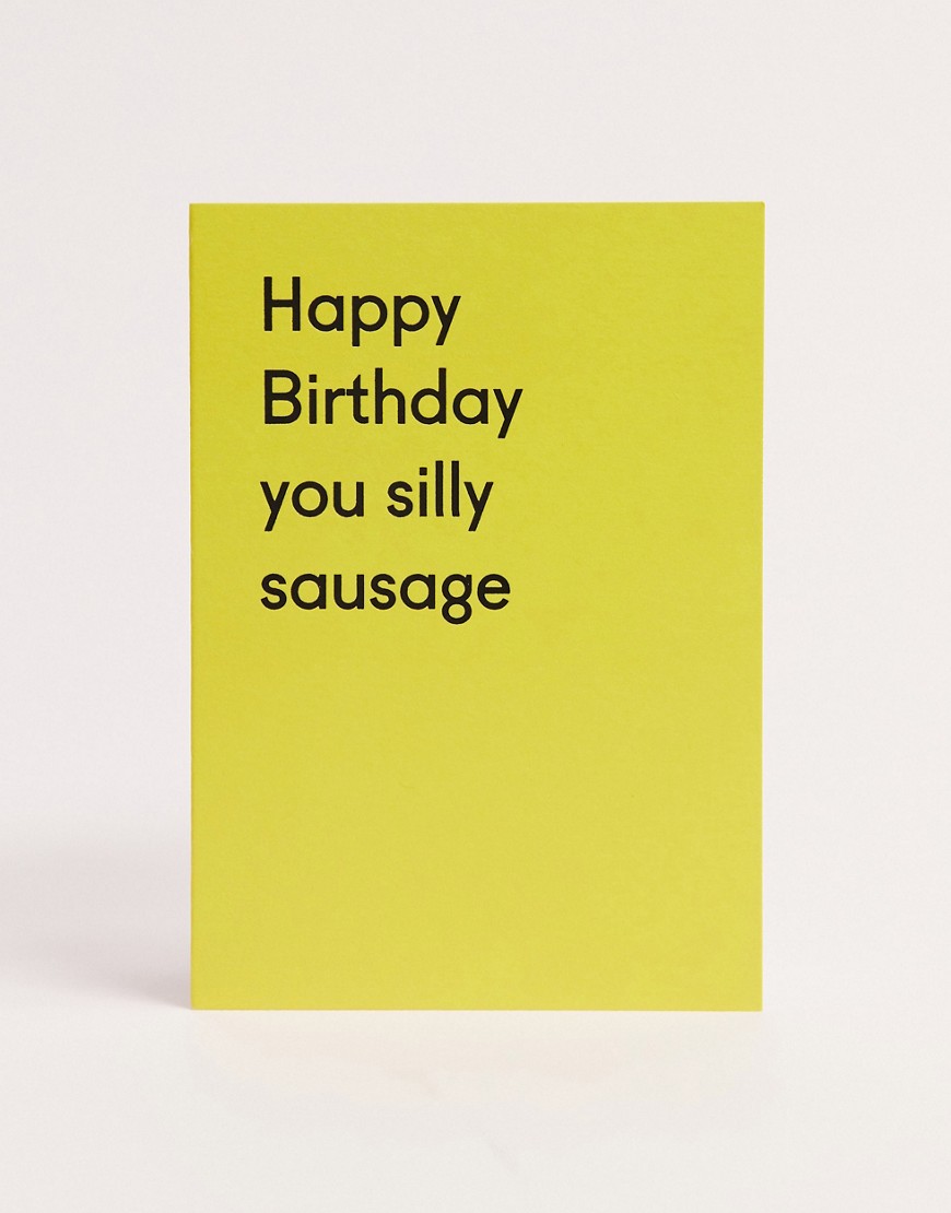 Ohh Deer – You Silly Sausage – Födelsedagskort-Flerfärgad