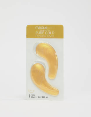 фото Охлаждающие патчи для глаз masquebar pure gold brightening hydro gel-золотистый