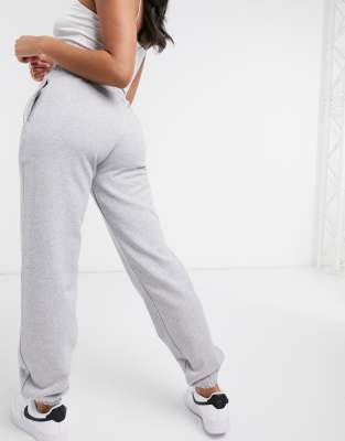 grey sweatpants girl